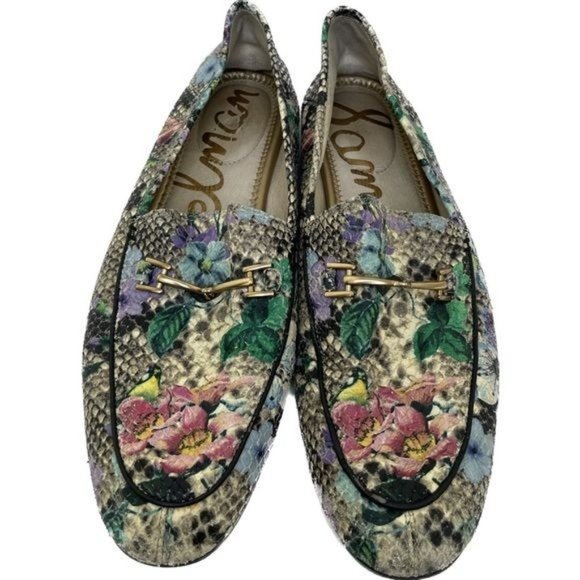 Sam Edelman loafers floral snake print multicolor size 8 - Picture 3 of 8